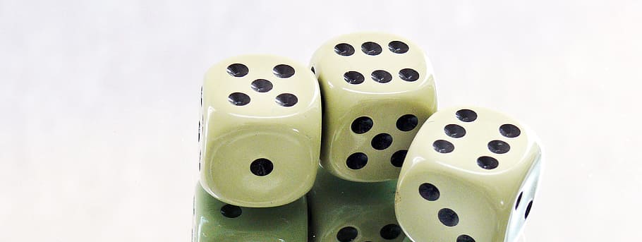 Cube, Craps, Play, lucky dice, instantaneous speed, white background HD wallpaper