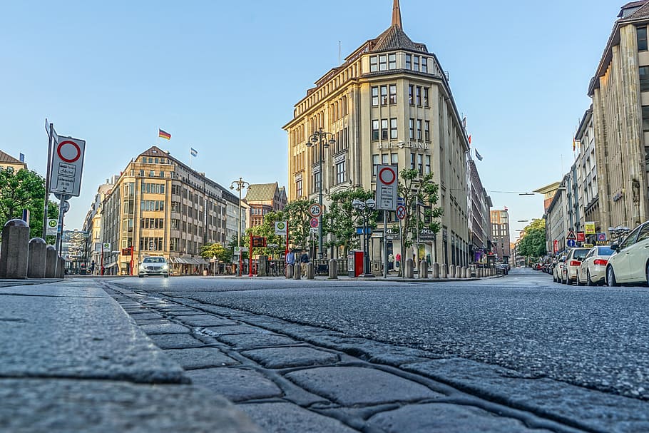 Hamburg, Stadtmitte, Hanseatic City, hamburgisch, road, travel, HD wallpaper