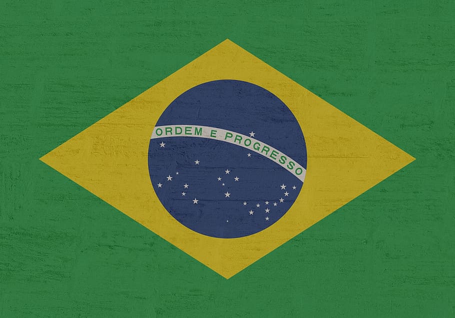 Brazil Ordem E Progresso flag, gold, yellow, communication HD wallpaper