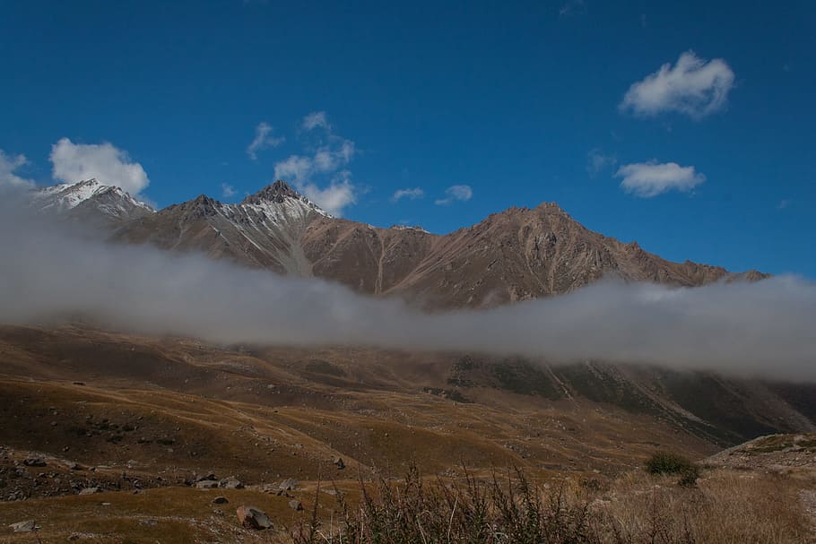 mountains, snow, clouds, scenics - nature, landscape, sky, beauty in nature HD wallpaper