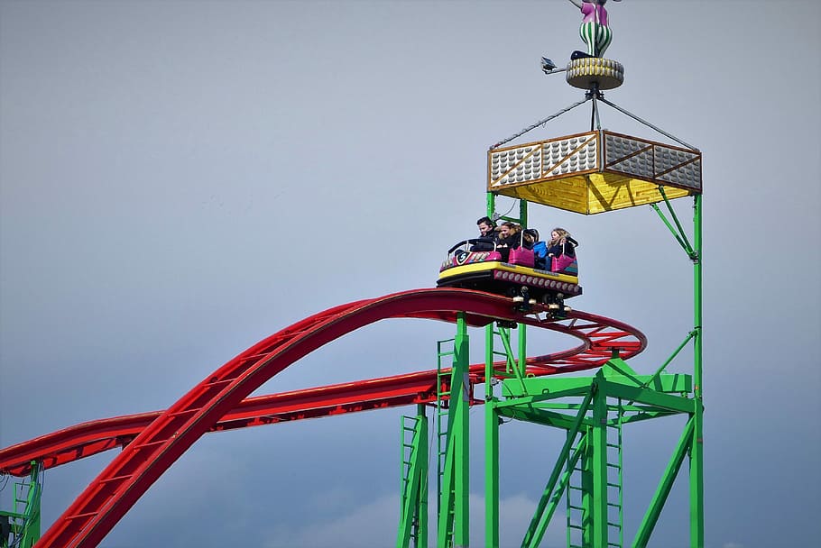 roller coaster, kamble, ride, fun, folk festival, dom, occupation HD wallpaper