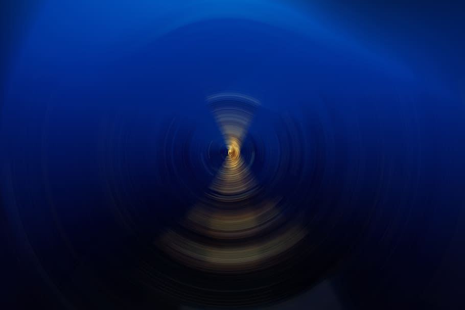 light, blur, blue, no people, motion, shape, circle, geometric shape HD wallpaper