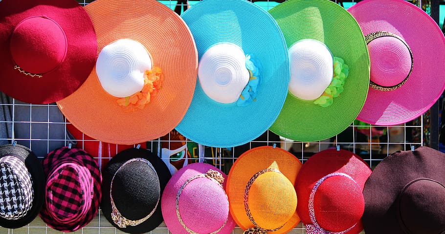 Sun Hat, Braid, Colorful, Buy, sun protection, straw hat, headwear HD wallpaper