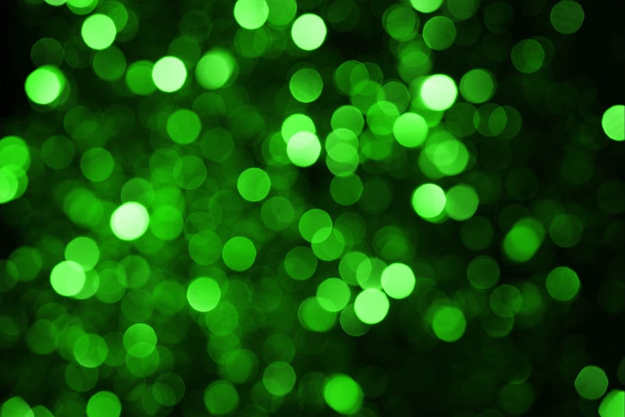 green bokeh lights, photography, texture, bright, color, shiny HD wallpaper