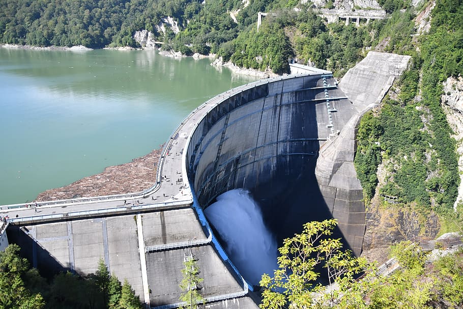 kurobe dam, 黒部湖, dam water, kurobe-dam, kuro-4, hydroelectric power