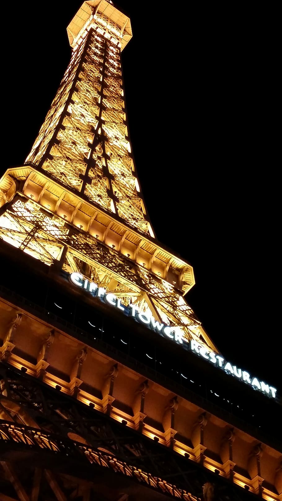 Hotel Paris, Paris, Hotel, Las Vegas, eiffel tower, gold colored, HD wallpaper