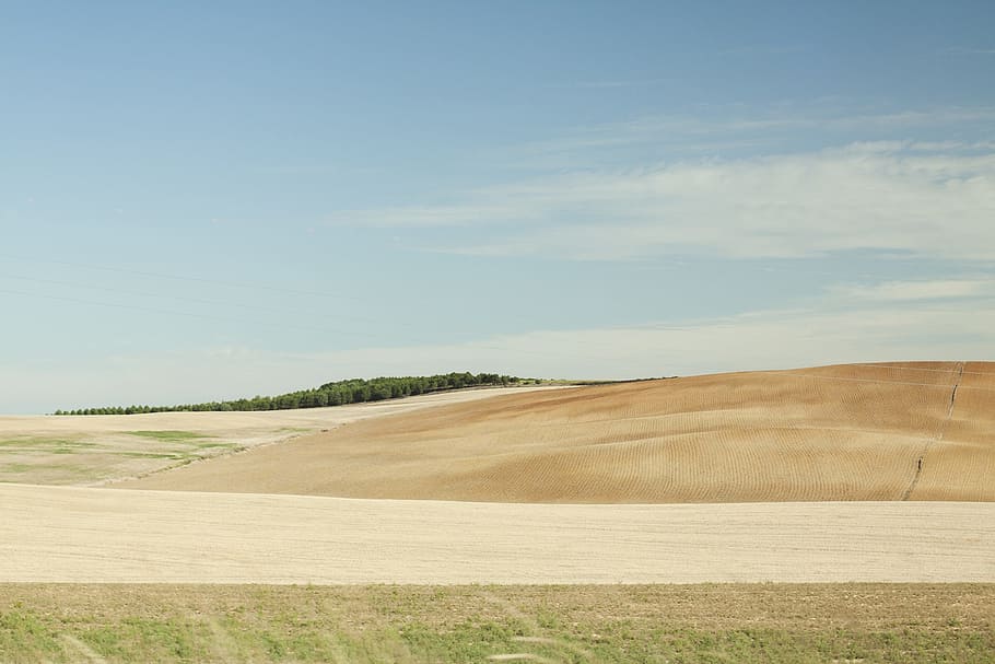 Sky, Desert, Cloud, Landscape, Field, dry, nature, rural Scene HD wallpaper