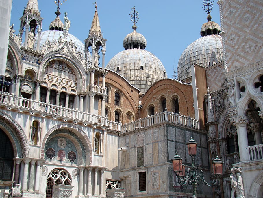 venice, monuments, architecture, italy, the basilica, square HD wallpaper