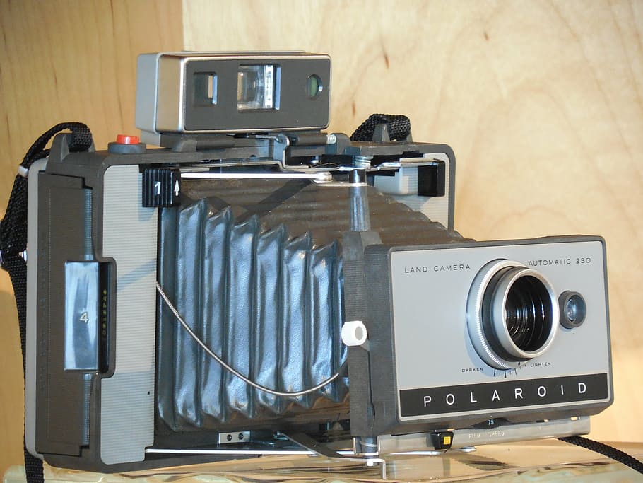 antique, camera, polaroid, retro, vintage, camera - Photographic Equipment HD wallpaper
