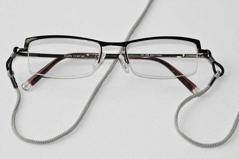 black framed eyeglasses, reading glasses, sehhilfe, see, glasses and opticians, HD wallpaper