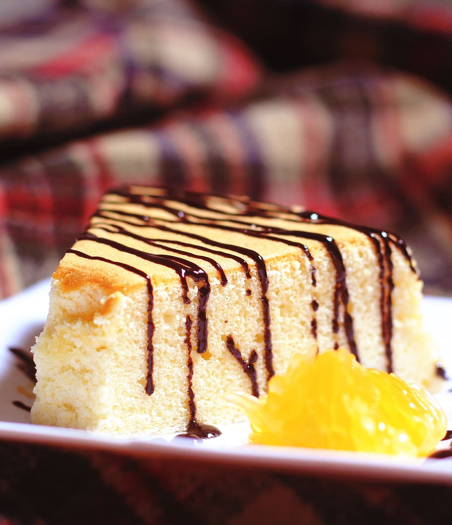 homemade, chiffon, cake, sweet food, dessert, food and drink HD wallpaper