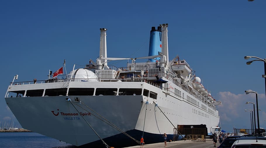 ship, ferry, port, shipping, nautical vessel, transportation HD wallpaper