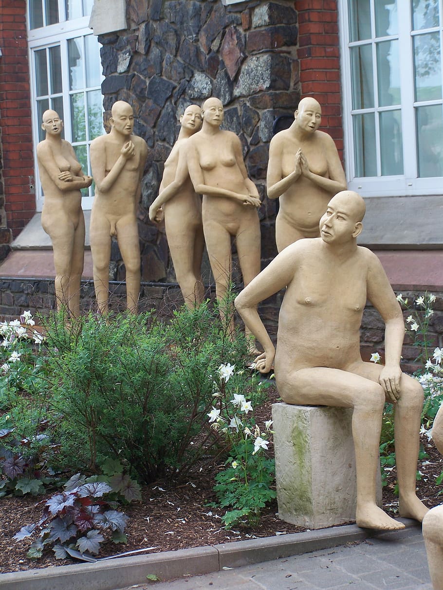 figures, human, art, human representation, sculpture, statue HD wallpaper