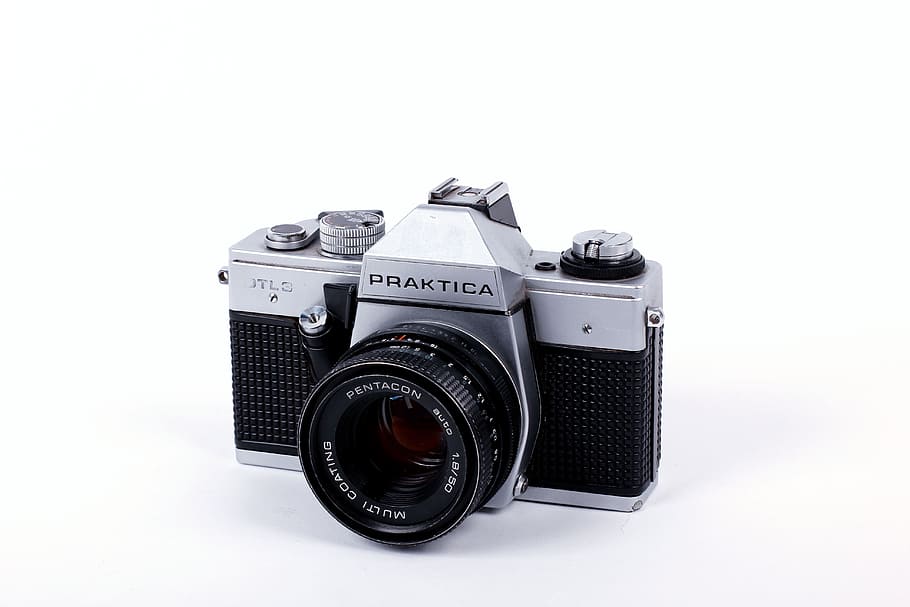 Camera, Technique, Classic, Praktica, retro, camera - Photographic Equipment HD wallpaper