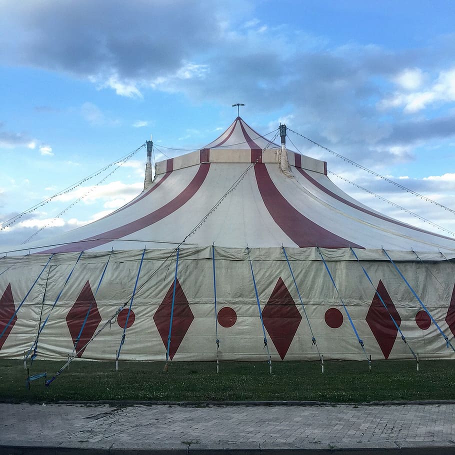 circus, rimini, marquee, cloud - sky, nature, architecture HD wallpaper