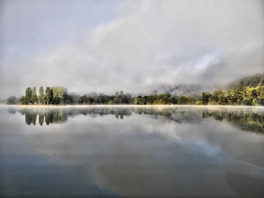 waters, lake, river, nature, reflection, landscape, tree, tranquility HD wallpaper