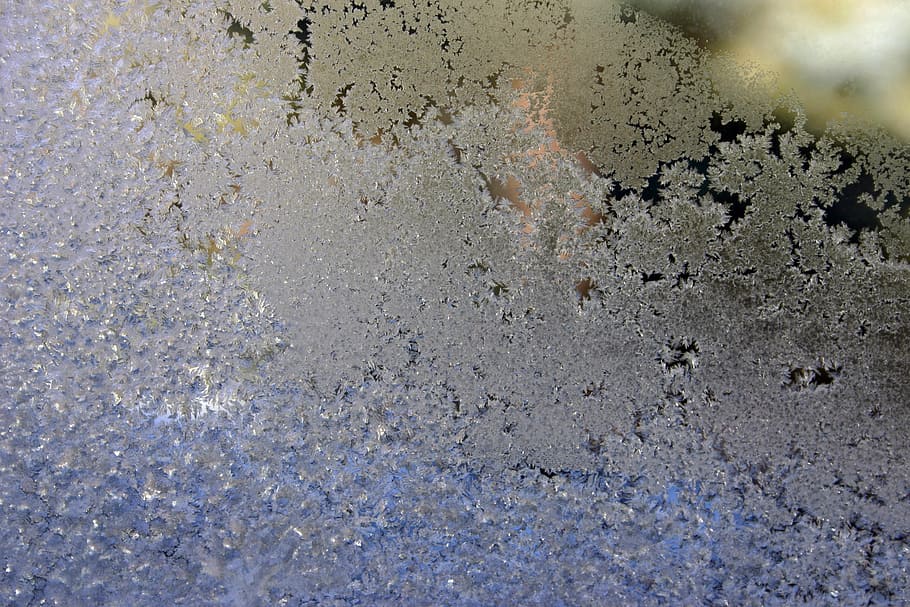 frost, window, abstract, background, texture, blue, bright