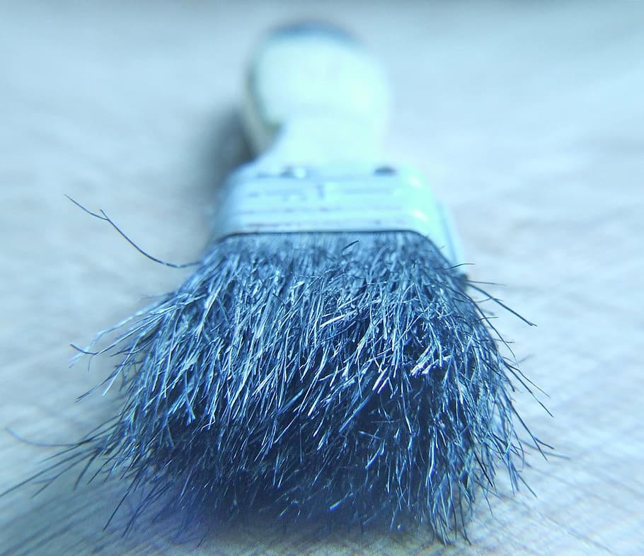 used paintbrush macro photo, paint brush, old, artistic, creativity HD wallpaper