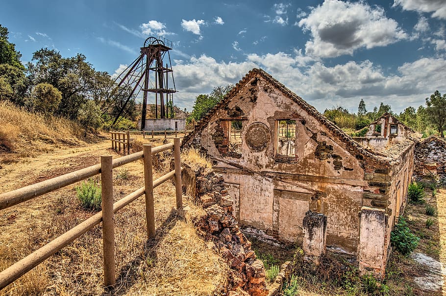 mine, headframe, hdr, industrial, industry, ruhr area, mining HD wallpaper