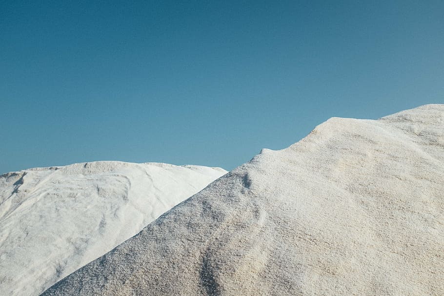 snow capped mountains at daytime, covered, travel, clouds, sky HD wallpaper