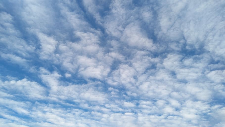 Sky, Clouds, Grassland, cloud - sky, backgrounds, blue, beauty in nature HD wallpaper