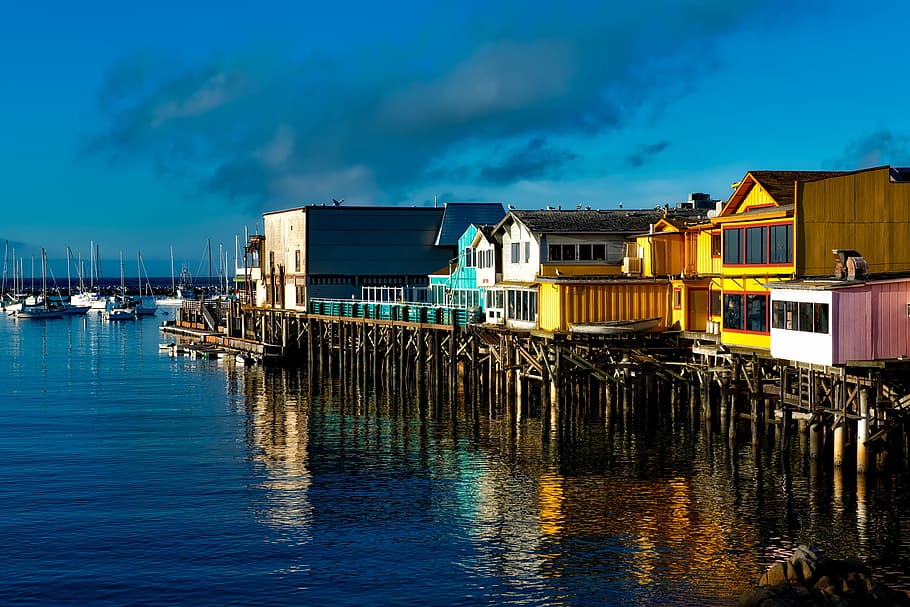 Photography of House, fisherman's wharf, monterey, california, HD wallpaper