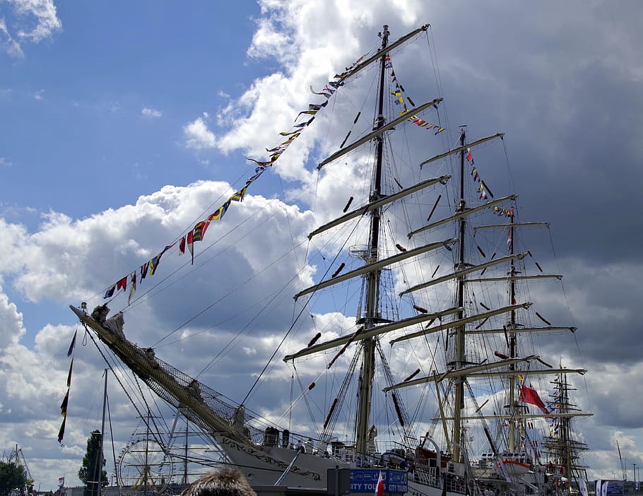 sailing ship, you have, rigging, the waterfront, sailboats HD wallpaper