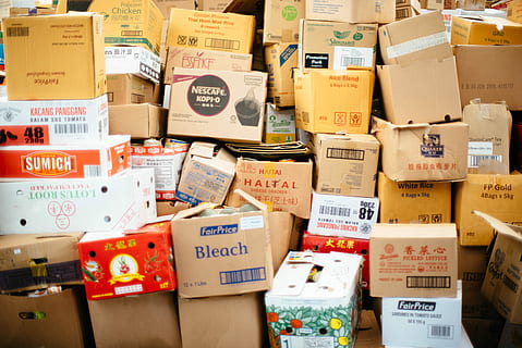 cardboard box lot, brown cardboard box lot, parcel, package, mail HD wallpaper