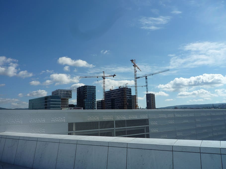 norway, oslo, opera, skyline, bacode, architecture, built structure HD wallpaper