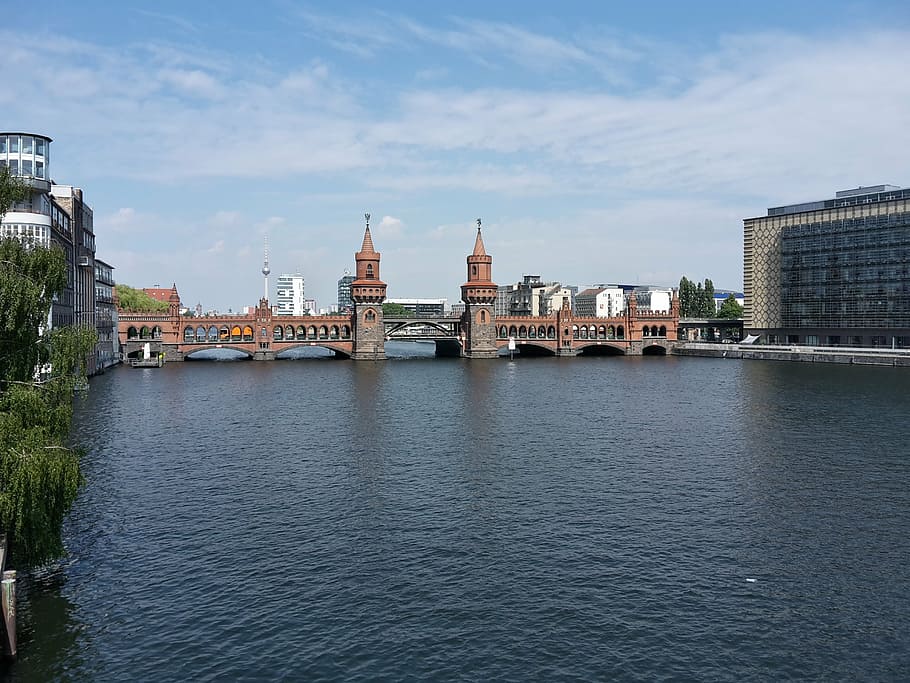 oberbaumbrücke, berlin, bridge, spree, capital, building, germany HD wallpaper