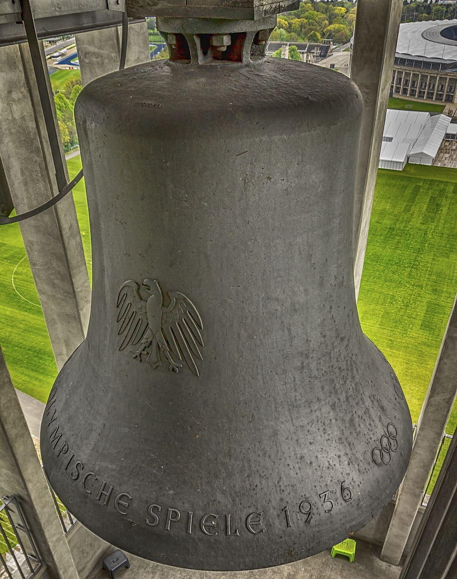 old, historically, history, bell, the olympic bell, berlin, HD wallpaper