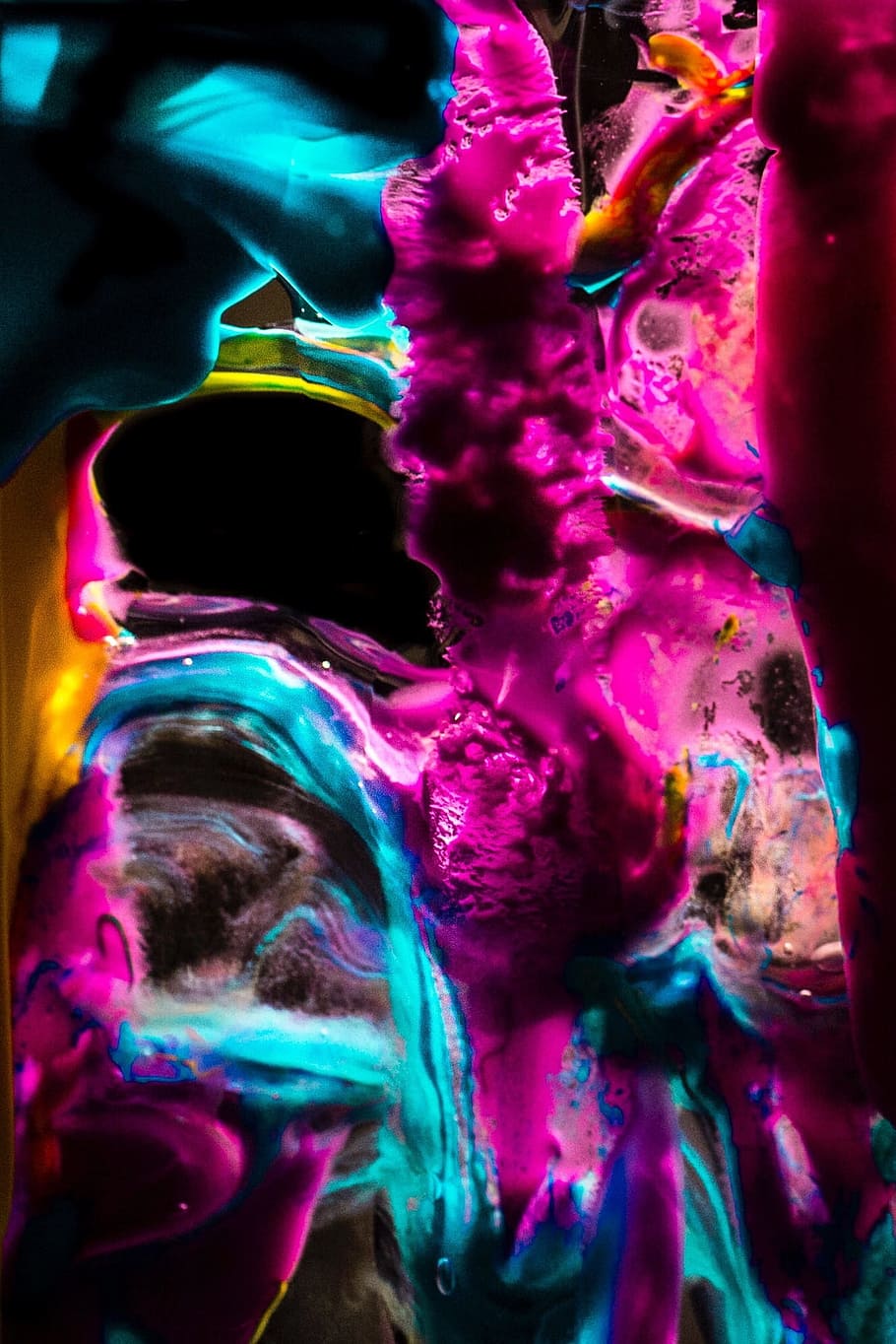 Abstract, Art, rose, blue, multi colored, celebration, futuristic HD wallpaper