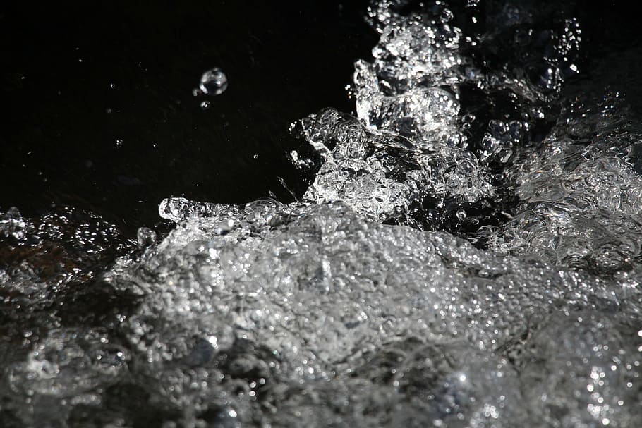 water, source, water source, river, mountain, nature, drop HD wallpaper