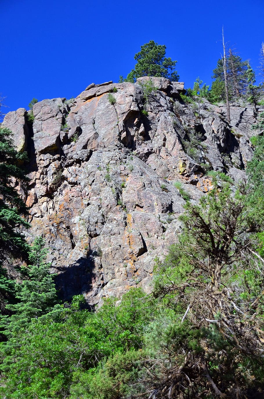 cliff, rock face, formation, nature, ridge, crag, mountain HD wallpaper