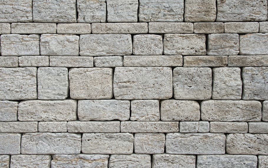 gray brick wall, stone wall, stones, bricks, structure, building, HD wallpaper