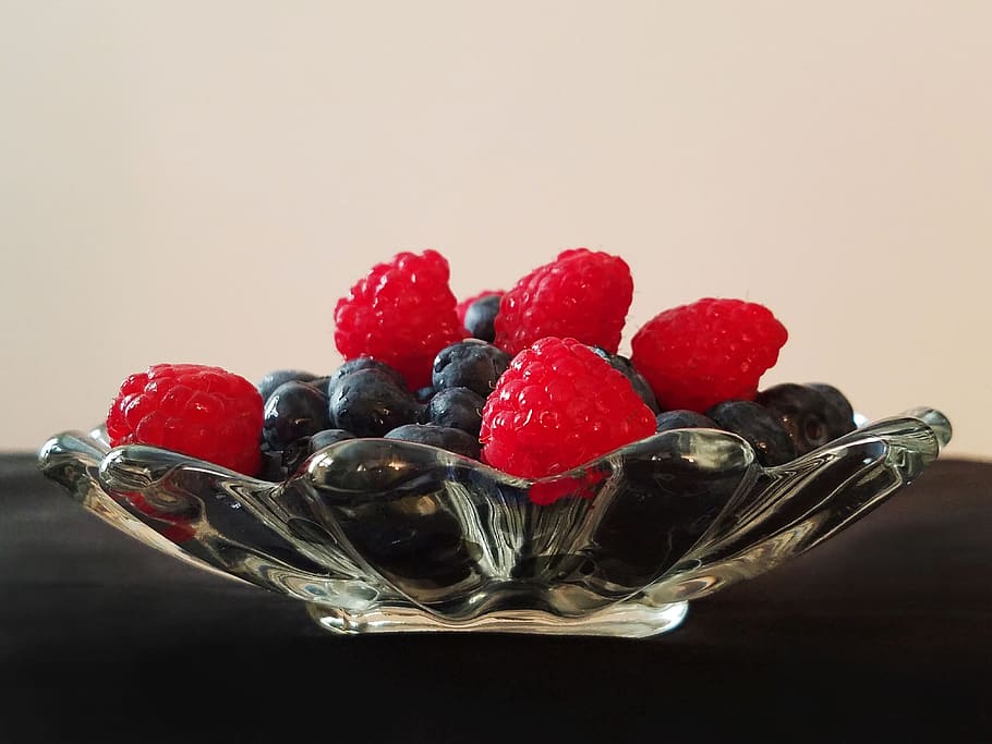 berries, blueberry, raspberry, fruit, fresh, summer, ripe, blueberries HD wallpaper