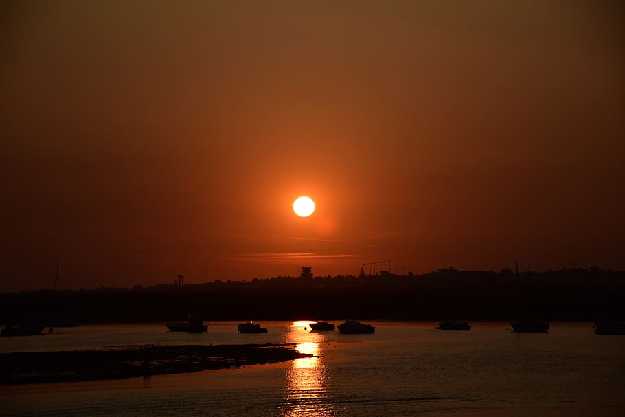 sunset, vacations, travel, water, sky, scenics - nature, tranquility HD wallpaper