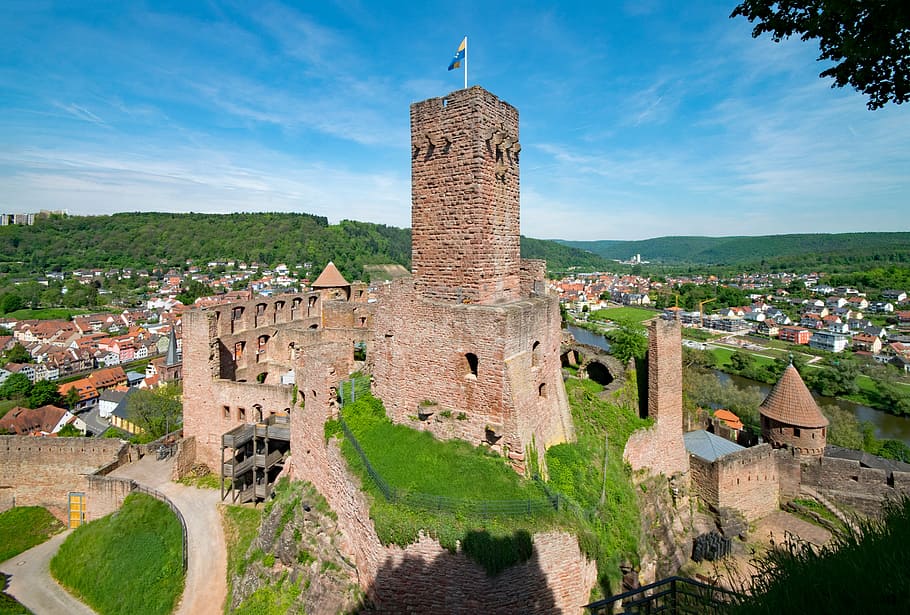 wertheim, castle, baden württemberg, germany, places of interest, HD wallpaper
