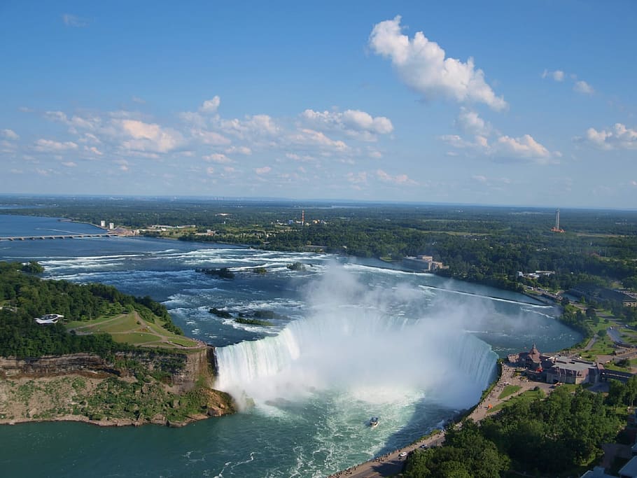 Horseshoe Falls, Niagara, Waterfall, canada, nature, landscape, HD wallpaper