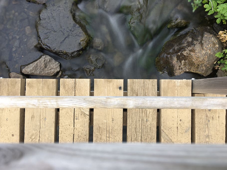 river, flow, bridge, nature, water, stream, flowing, wet, stone HD wallpaper