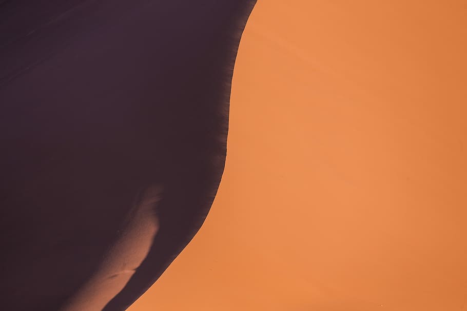 untitled, dune, sand, shade, light, orange, no people, beauty in nature HD wallpaper
