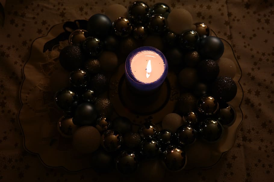 Advent Wreath, Candle, Flame, christmas, arrangement, decoration HD wallpaper