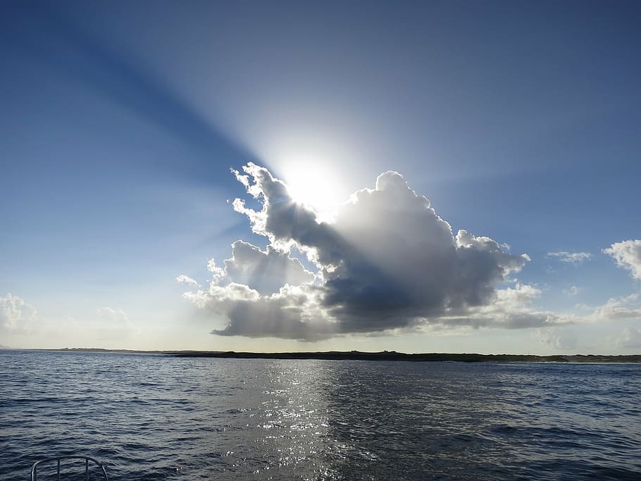 cloud, himmel, straw, blue sky, horizon, water, beauty in nature HD wallpaper