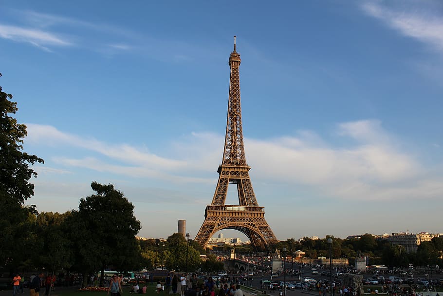 eiffel tower, paris, monument capital, architecture, built structure HD wallpaper