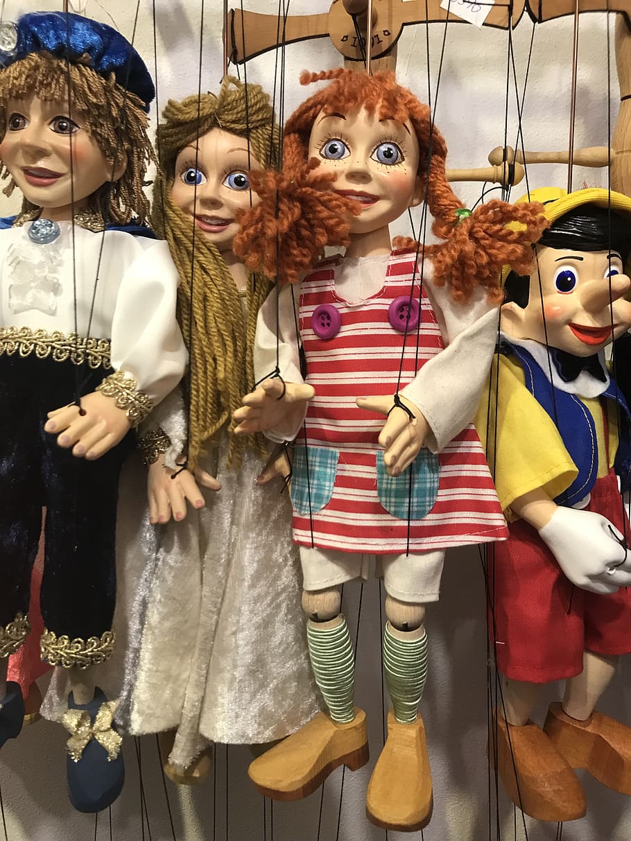 doll, puppet theatre, pippi longstocking, portrait, woman, human