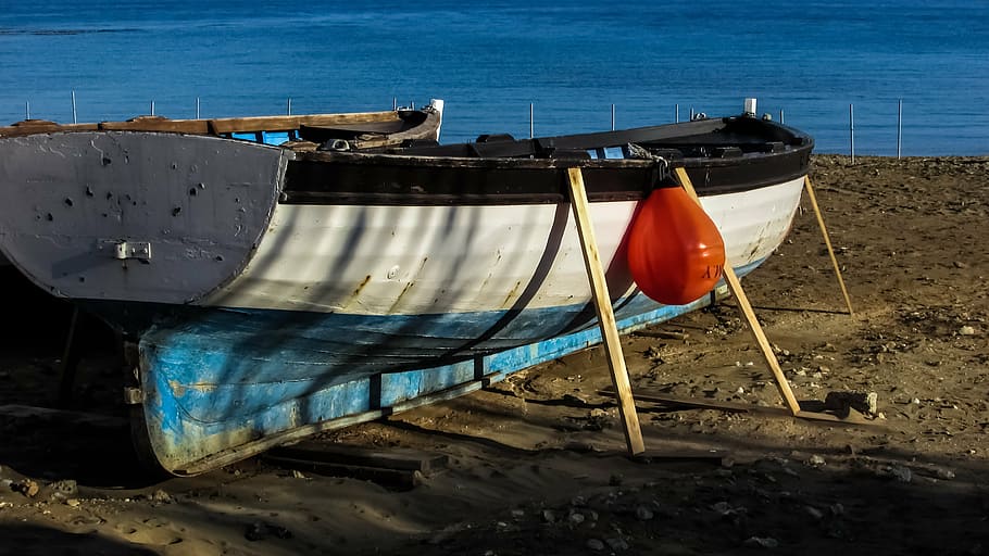 boat, beach, winter, resting, withdrawal, sea, nautical Vessel HD wallpaper