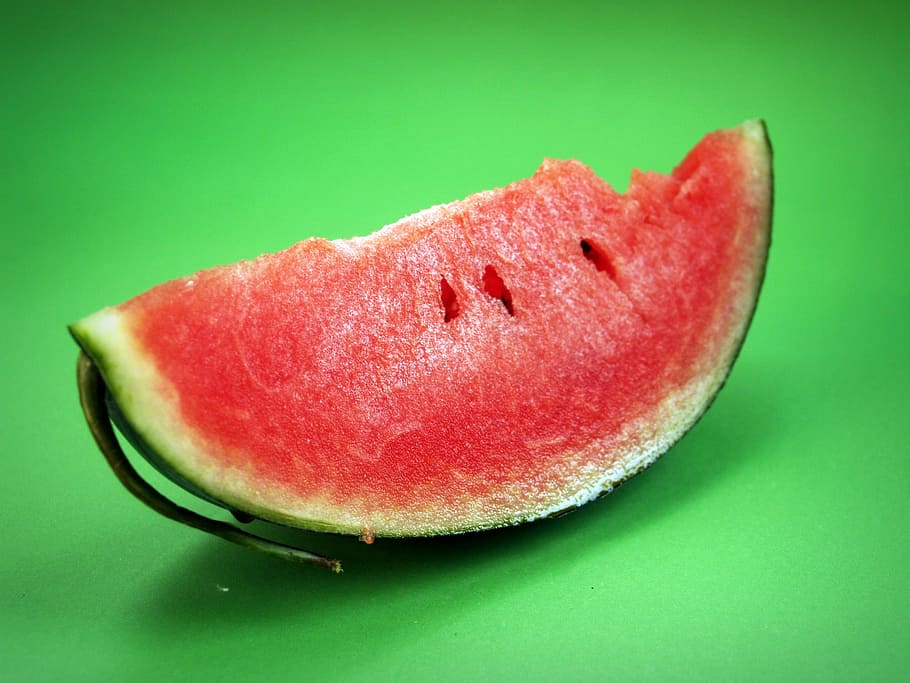 slice of watermelon, isolated, seeded, delicious, tropical HD wallpaper