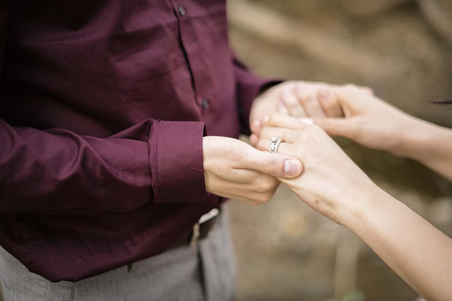 Love, Happy, fatestudios, human hand, human body part, ring HD wallpaper
