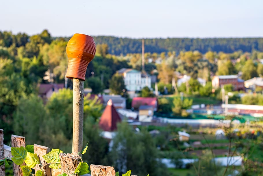 background, the blurred, bokeh, pot, pitcher, village, borovsk HD wallpaper