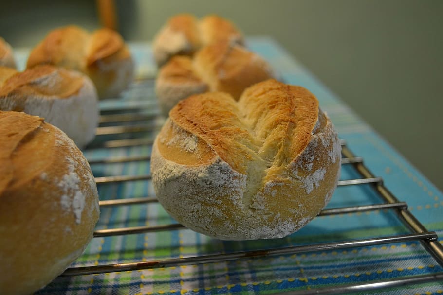 bread, homemade bread, artisan bread, food and drink, close-up HD wallpaper